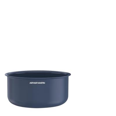 Set van 3 steelpannen - Geschikt voor alle kookplaten inclusief inductie - ARTHUR MARTIN - AM0320 - Keramiek - Ø 16-18-20 cm + afneembare handgreep - Blauw Set van 3 steelpannen - Geschikt voor alle kookplaten inclusief inductie - ARTHUR MARTIN - AM0320 - Keramiek - Ø 16-18-20 cm + afneembare handgreep - Blauw
