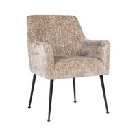 Richmond Eetkamerstoel 'Harley' Chenille, kleur Shitake - thumbnail