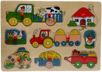 Big Tree Houten Knopjespuzzel - thumbnail