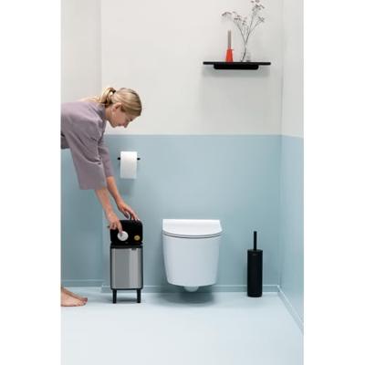 Brabantia Bo hi afvalemmer 4 liter met kunststof binnenemmer matt steel fingerprint proof - thumbnail