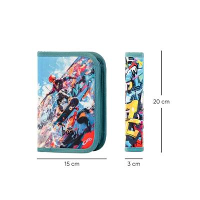 Baagl Etui 1-rits Skatepark Baagl Etui 1-rits Skatepark