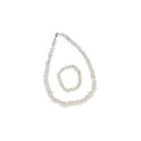 Edelsteen Armband en Ketting Bergkristal Cluster - thumbnail