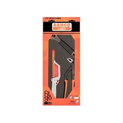 Bahco Foaminlay Fit&Go 1/3 met moersleutel | waterpomptang en metaalzaag - 4-delig - retailverpakking - FF1E5014EH