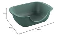 Rotho Bella Kattenbak 56x39.5x19 cm Groen - thumbnail