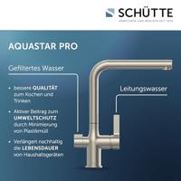 Schutte AQUASTAR PRO drinkwater keukenkraan met filtersysteem | RVS look - 99805 - thumbnail
