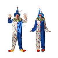 Kostuums voor Volwassenen Blauw Clown Maat XS/S - thumbnail