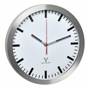 TFA Dostmann 60.3529.02 Wandklok Zendergestuurd 22 cm x 4.5 cm Aluminium Slepend uurwerk (geluidsloos), Energiebesparingsfunctie