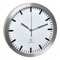 TFA Dostmann 60.3529.02 Wandklok Zendergestuurd 22 cm x 4.5 cm Aluminium Slepend uurwerk (geluidsloos), Energiebesparingsfunctie - thumbnail