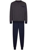 Robson Heren Pyjama katoen met knoopsluiting - Doorknoop heren pyjama 100% katoen - Copy - thumbnail