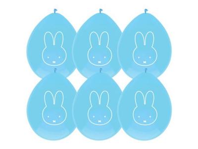 Haza Witbaard Ballonnen nijntje blauw, 6st.