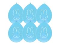 Haza Witbaard Ballonnen nijntje blauw, 6st. - thumbnail