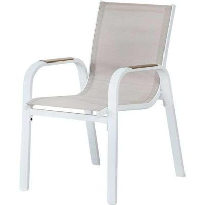 Set van 4 tuinstoelen - VIANEA - Aluminium en textilene - 52 x 64,5 x 86,5 cm