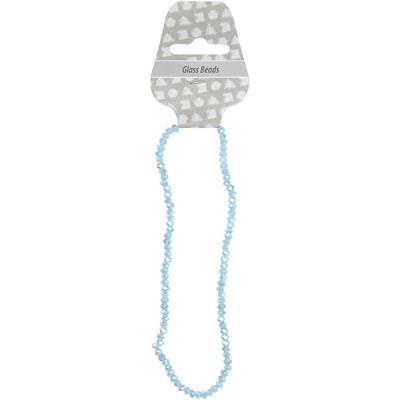 Creativ Company Facet kralen zeeblauw, 100st.