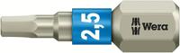 Wera 3840/1 TS Bits Zeskant, RVS, Hex-Plus, 2.5 x 25 mm - 1 stuk(s) - 05071072001 - thumbnail