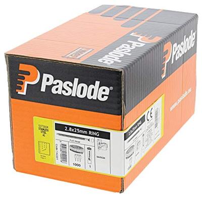 Paslode haftennagel op rol 2,8x25mm ring vz + gas