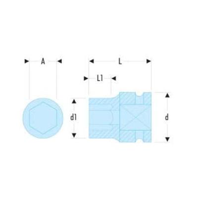 Facom Krachtdop 1/2" | kort | 10mm - NS.10A