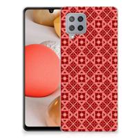 Samsung Galaxy A42 | TPU bumper | Batik Rood - thumbnail