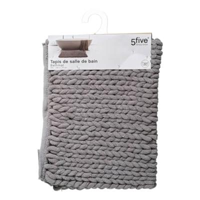 Badkleed 5five Simply Smart Grijs Polyester 50 x 75 cm