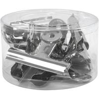 Creativ Company Metalen klem, b: 7,5 cm, zilver, 6 stuk/ 1 doos - thumbnail