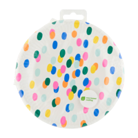 HEMA Gebaksbordjes Karton Confetti Ø17.5cm - 8 Stuks - thumbnail
