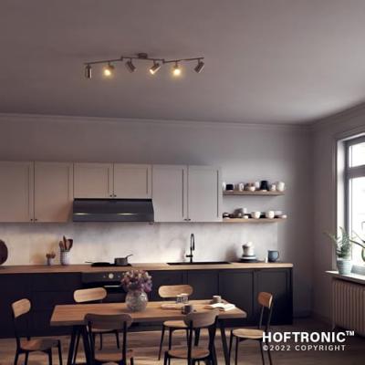 Riga - LED plafondlamp - 30 Watt 2345 lumen - 6 spots - 2700K Warm wit - Draaibaar en dimbaar - GU10 - Kantelbaar - Plafondspot - IP20 Voor binnen - RVS Riga - LED plafondlamp - 30 Watt 2345 lumen - 6 spots - 2700K Warm wit - Draaibaar en dimbaar - GU10 - Kantelbaar - Plafondspot - IP20 Voor binnen - RVS