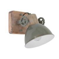 Steinhauer Retro wandlampGearwood retro groen met houtbruin - 7968G - thumbnail