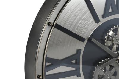 Muurklok Home ESPRIT Champagne Metaal Kristal 80 x 10 x 80 cm