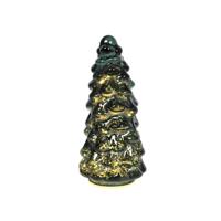 Svenska Living Beeld kerstboom glas led groen 20cm - thumbnail