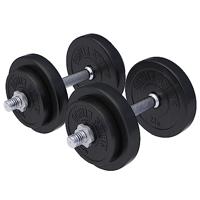 Dumbellset 20 kg Kunststof - thumbnail