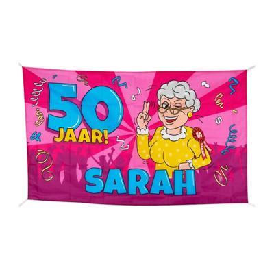Gevelvlag Sarah Cartoon (90x150cm)