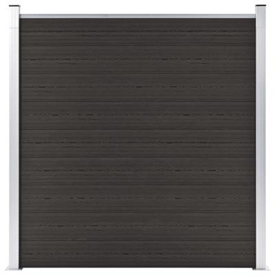 Schuttingpaneel 180x186 cm HKC zwart