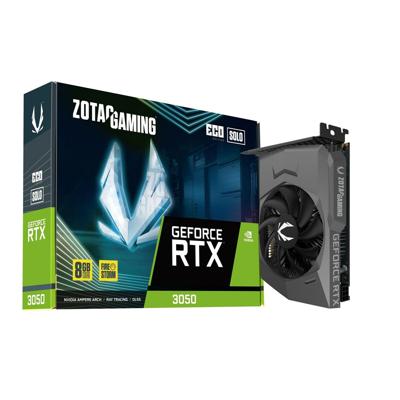 Zotac Nvidia GeForce RTX 3050 Videokaart Eco Solo 8 GB GDDR6-RAM PCIe x8 HDMI, DisplayPort Vulkan, NVIDIA G-Sync