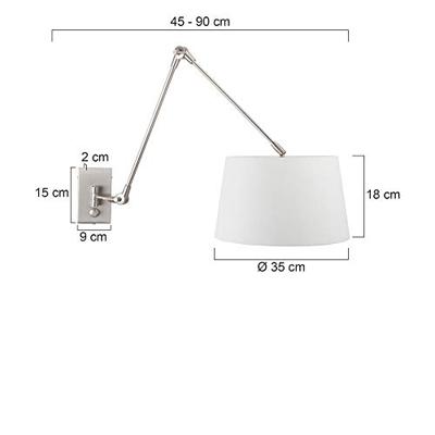 Steinhauer SchemerlampGramineus witte met kap - 9723ST