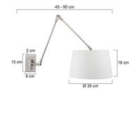 Steinhauer SchemerlampGramineus witte met kap - 9723ST - thumbnail