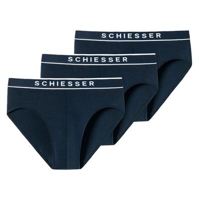 Schiesser Rio slips 3-Pack 95-5 blauw