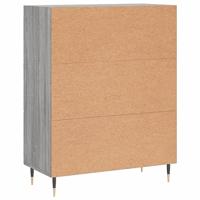 Dressoir 69,5x34x90 cm bewerkt hout grijs sonoma eikenkleurig - thumbnail