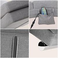 Ligbank Londen Grijs met Massage en Verwarmingsfunctie - thumbnail