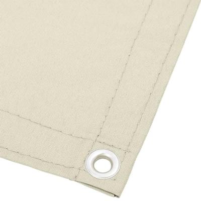 VidaXL Balkonscherm 75x800 cm 100% oxford polyester crèmekleurig