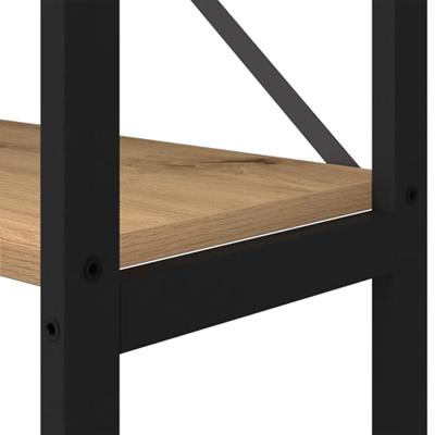 Boekenkast artisanaal eikenkleurig 40 x 30 x 188 cm