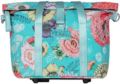 Basil bloom field fietshandtas mik-kf-hook, blauw, 8-11l