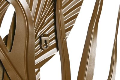 Wanddecoratie DKD Home Decor Gouden Tropisch Blad van een plant 80 x 2 x 80 cm
