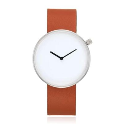 LGT JWLS Minimalistisch Dameshorloge - Grote Wijzerplaat van 40mm - Bruin, Zilver, Wit