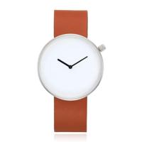 LGT JWLS Minimalistisch Dameshorloge - Grote Wijzerplaat van 40mm - Bruin, Zilver, Wit - thumbnail