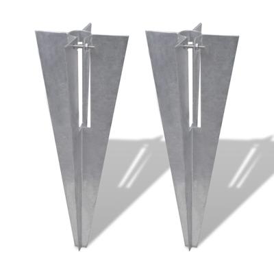 Schuttingpaalpinnen 2 st staal