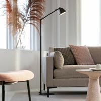 Zuiver Vloerlamp 'Lub' 142cm, kleur Zwart - thumbnail