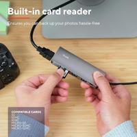 Trust Dalyx 7-in-1 USB-C-adapter USB Hub Grijs - thumbnail