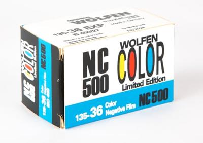 Wolfen Color Classic NC500-36 filmrol, 36 opnames incl. ontwikkeling + fotoafdrukken 10x15 Wolfen Color Classic NC500-36 filmrol, 36 opnames incl. ontwikkeling + fotoafdrukken 10x15