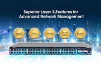 Intellinet 54-Port L3 Fully Managed PoE+ Switch mit 48 Gigabit-Ports und 6 SFP+ Uplinks 19 netwerk switch 10 / 100 / 1000 MBit/s IEEE 802.3af (15.4 W), IEEE - thumbnail