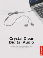 Hoofdtelefoon met microfoon Lenovo GXD1J77354 Grijs - thumbnail