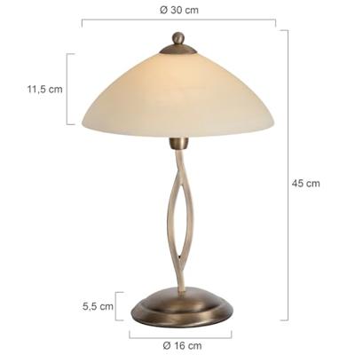 Steinhauer TafellampCapri bronsbruin - 6842BR - thumbnail